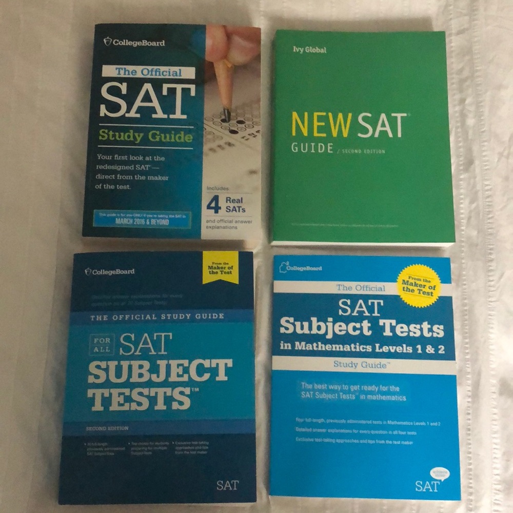 New Unused SAT and SAT Subject Test Study Guides